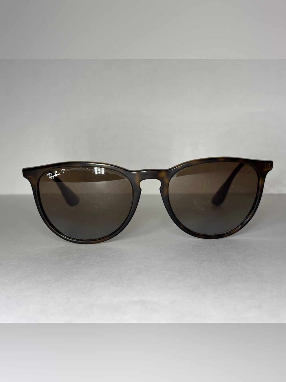 Ray-Ban RB4171 Erika 710/T5 Polarized Round Sunglasses Tortoise Frame Brown Lens